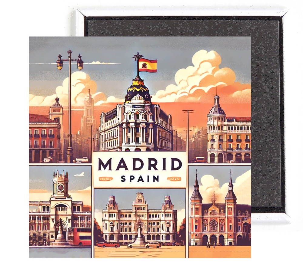 Madrid Spain FRIDGE MAGNET travel souvenir