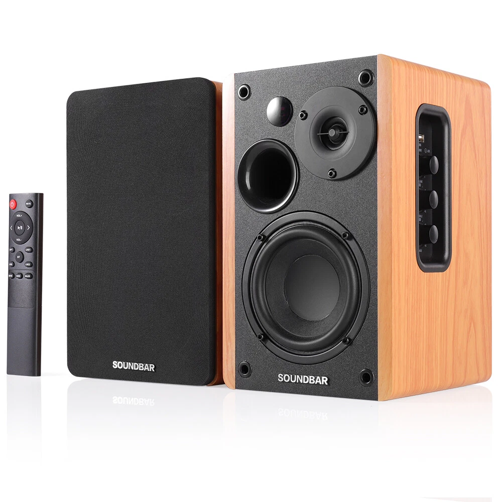 Bluetooth Bookshelf Speakers HiFi Subwoofer For Home Theater Speaker System