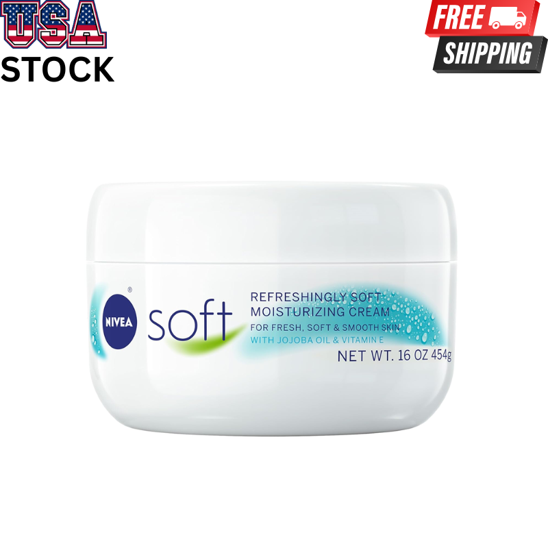 Nivea 24h Soft Moisturizing Cream with Jojoba Oil and Vitamin E 6.75 fl oz