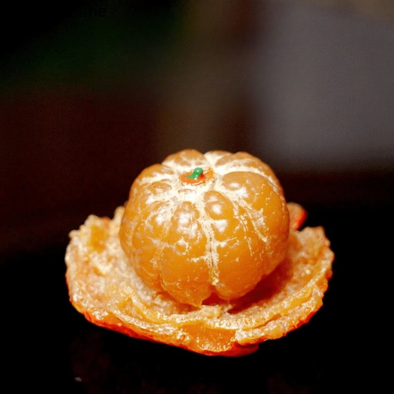 Boutique Color Changing Orange Tea Pet Tea Set Tea Table Decoration New 1Pc