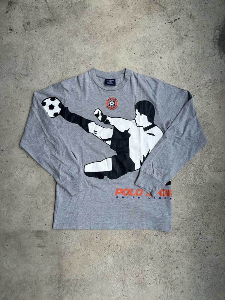 VTG 00s Ralph Lauren Polo Sport World Cup L/S Long Sleeve Tshirt
