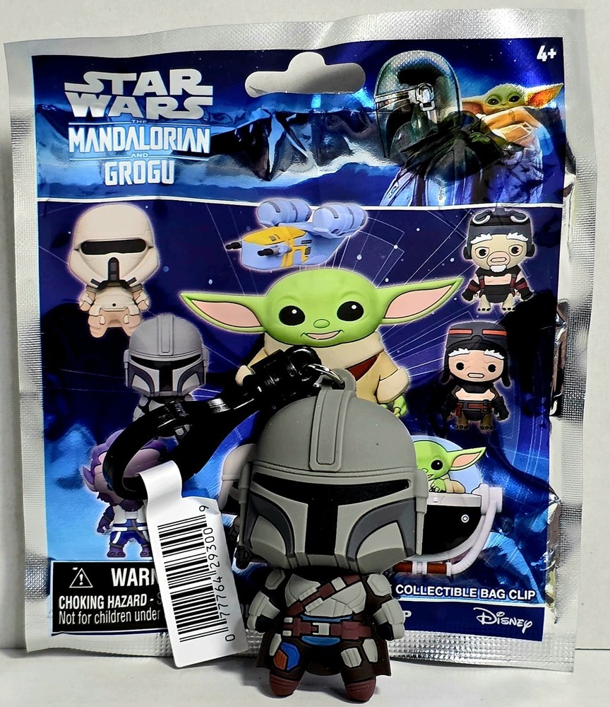 Star Wars The Mandalorian & Grogu Collectible Bag Clip Keychain THE MANDALORIAN