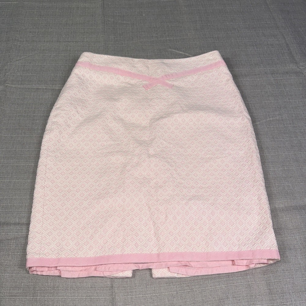Nanette Lepore Women's Pink Straight Skirt Size 10 Made in USA