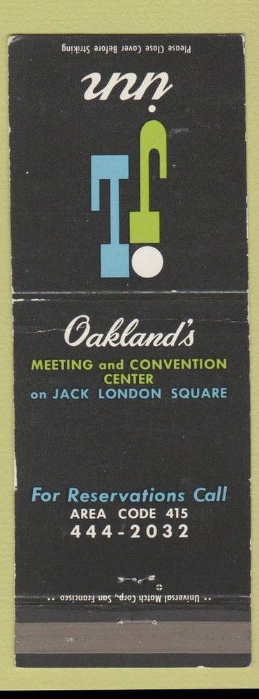 Matchbook Cover - Jack London Inn Oakland CA WEAR Jewel