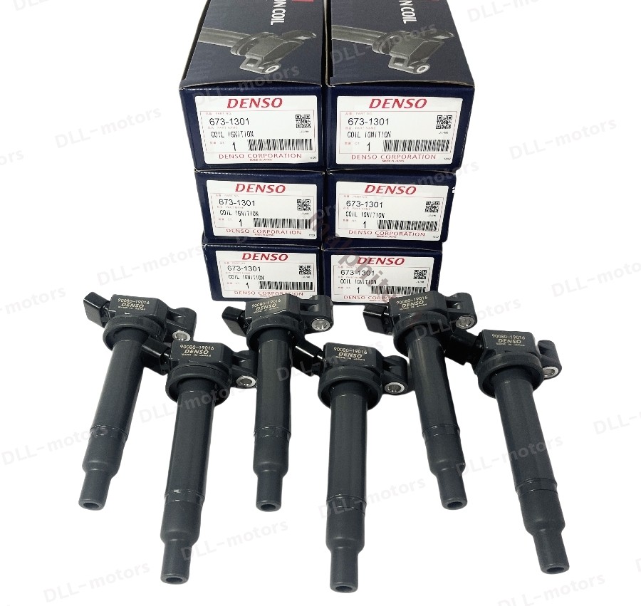6Pcs 673-1301 Denso Ignition Coil 90919-02234 for 01-06 Toyota Sienna Lexus V6
