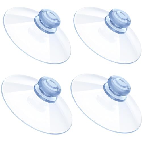 Small Suction Cups,Plastic Suction Cups Without Hook,1.8 Inches Clear