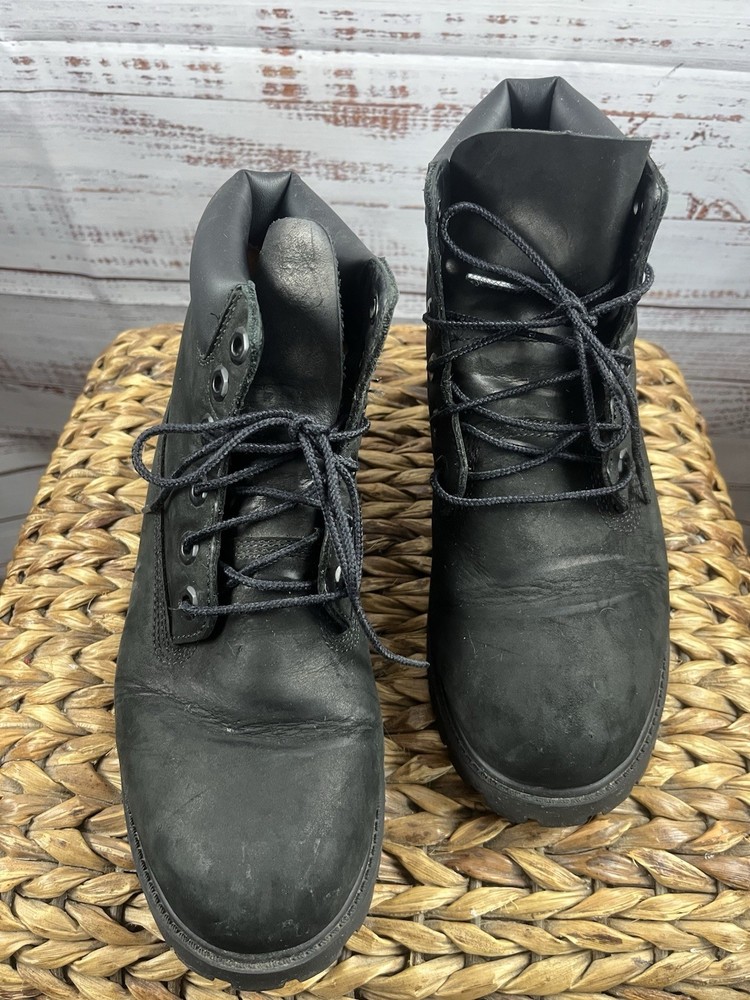 Timberland Boys 5.5 Inch Premium Waterproof Boots in Black Size 12907 A6425 BLK