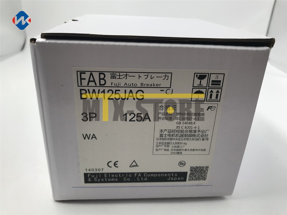 1PC New FOR FUJI BW125JAG 3P 125A Molded case circuit breaker