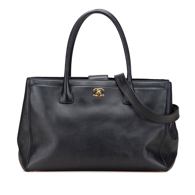 Chanel Executive 2-Way Tote Shoulder Bag in Calf Leather 822903