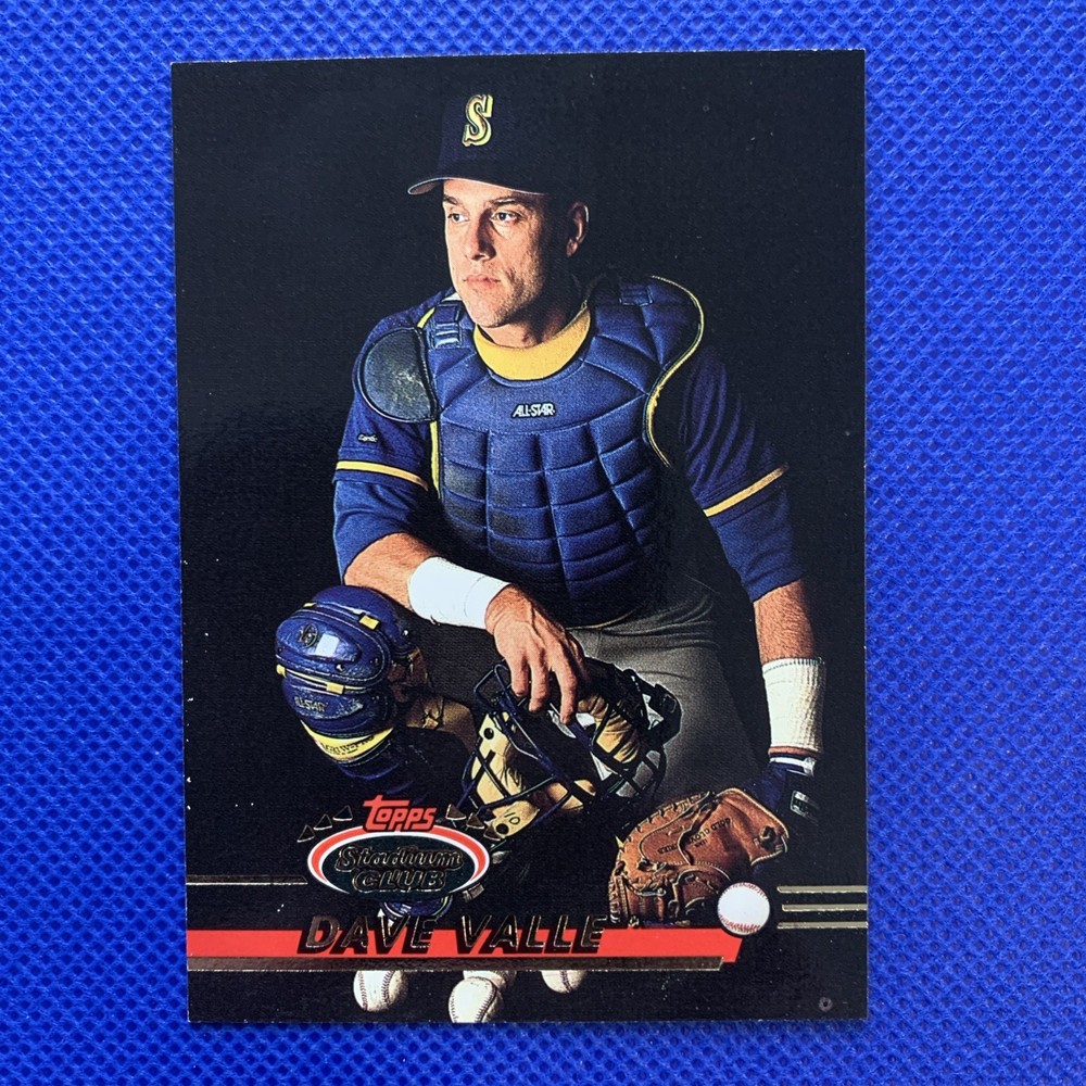 Dave Valle #483 1993 Topps Stadium Club Seattle Mariners Baseball Card MLB