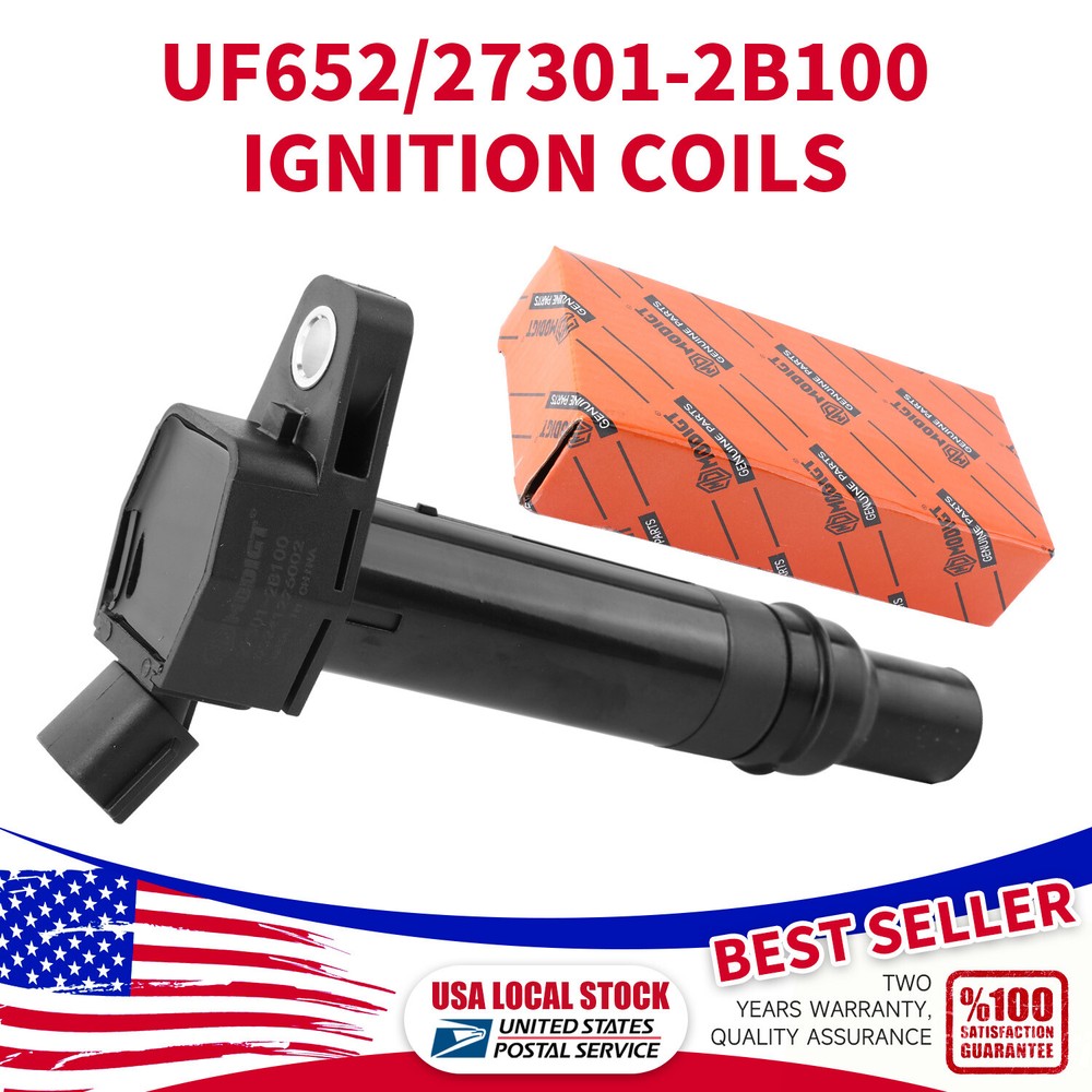 High Performance 1X Ignition Coil for Hyundai Accent Veloster 1.6L Kia Rio UF652