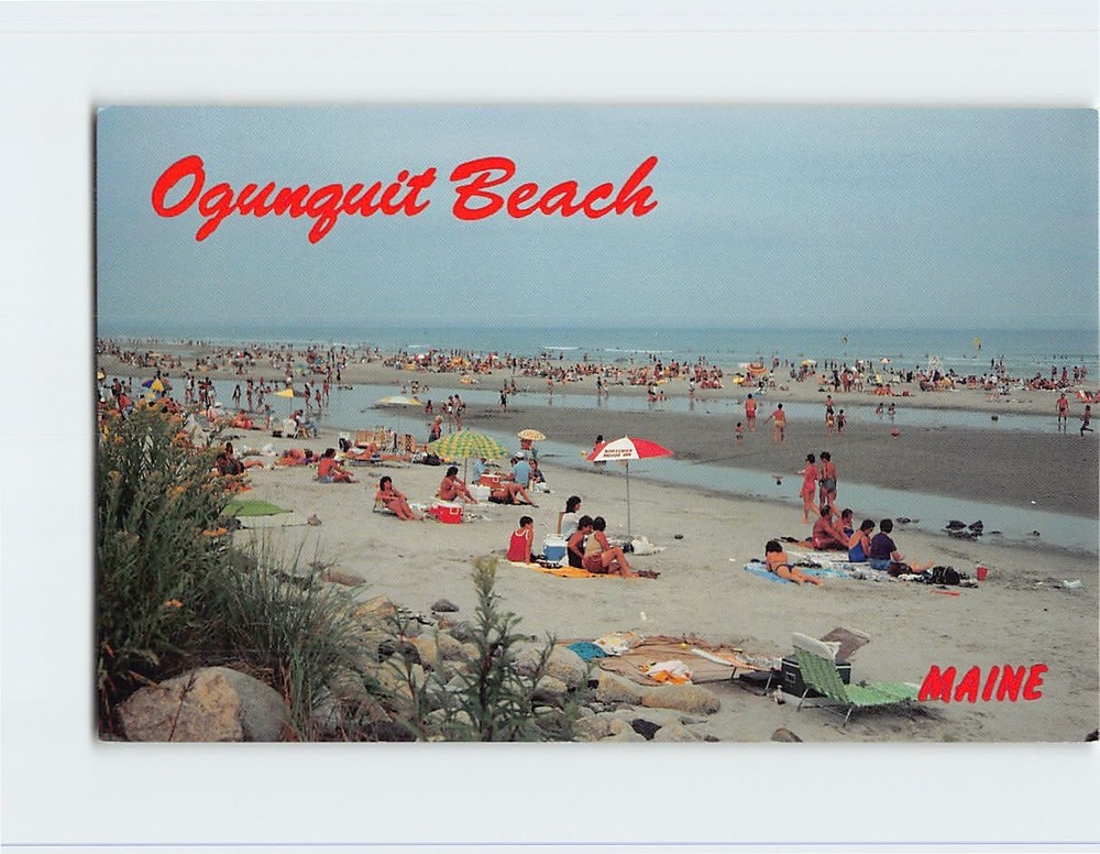 Postcard Ogunquit Beach Ogunquit Maine USA