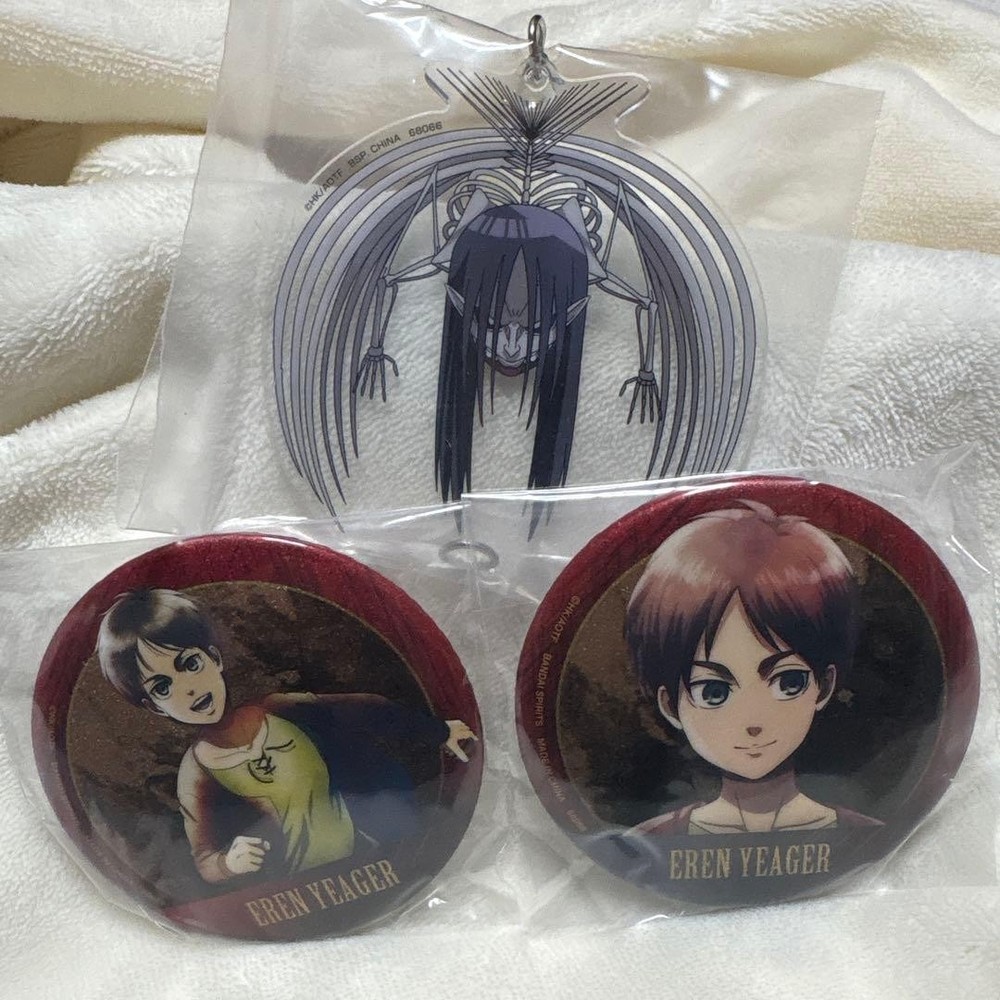 Attack on Titan Eren Yeager Acrylic Charm Badge Set