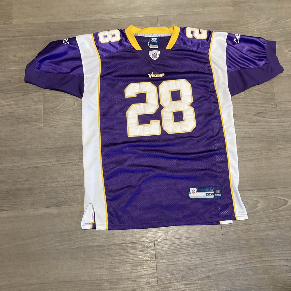 Minnesota Vikings Jersey #28 Adrian Peterson Vintage Onfield NFL Reebok Size 48