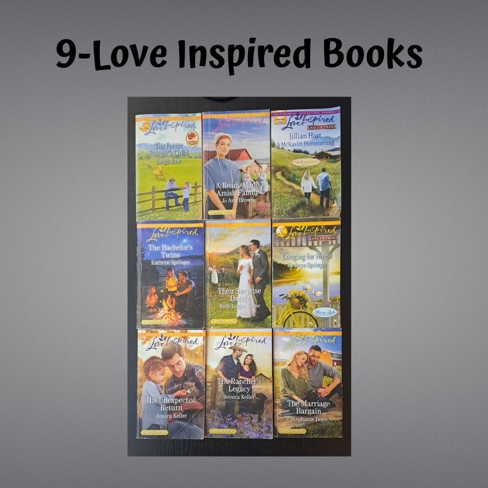 9ct Love Inspired Christian Inspirational Romance Novels Books