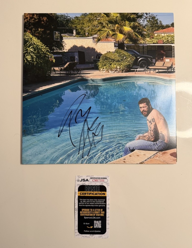 Post Malone Autographed AUSTIN Vinyl Record Country Star JSA COA
