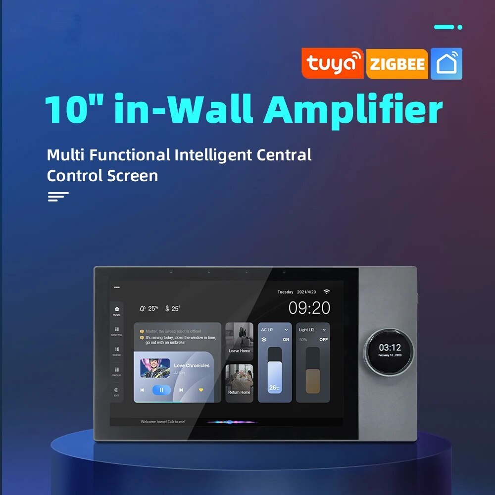 Tuya ZigBee Smart Home Central Control Touch Panel Gateway APP Control 10