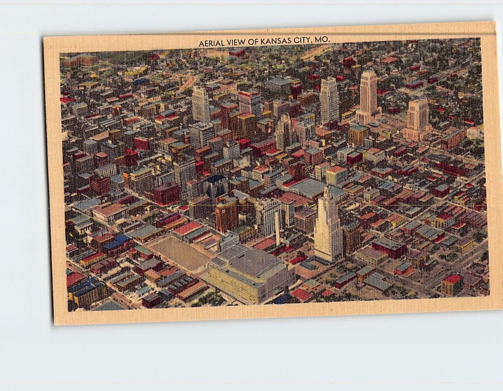 Postcard Aerial View Kansas City Missouri USA