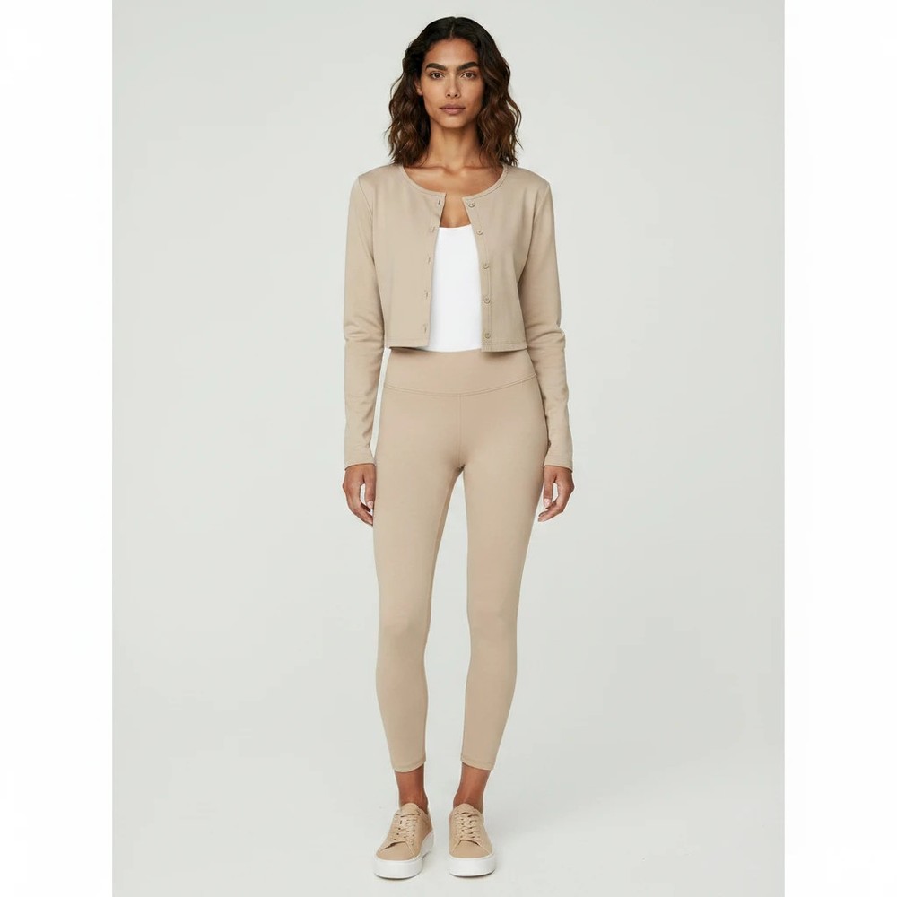 Wild Fable Cardigan Womens XXS Beige ButterBliss Button Front Long Sleeve Top