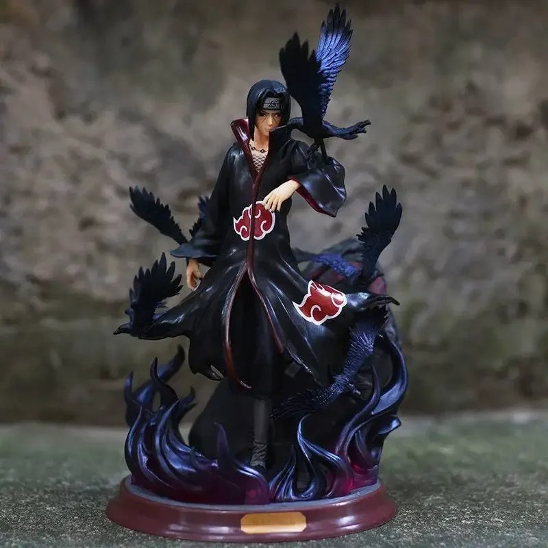 Naruto Uchiha Itachi Action Figure - 25cm PVC Crow Collection Anime Statue UK