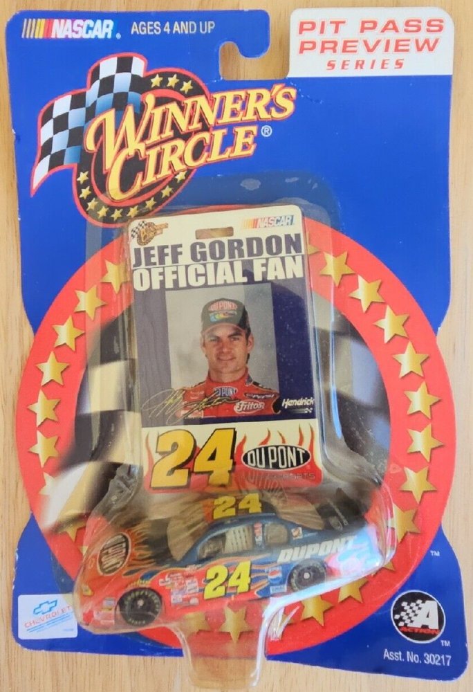 NASCAR 2002 Winner's Circle Jeff Gordon #24 Chevy Monte Carlo Pit Pass Preview