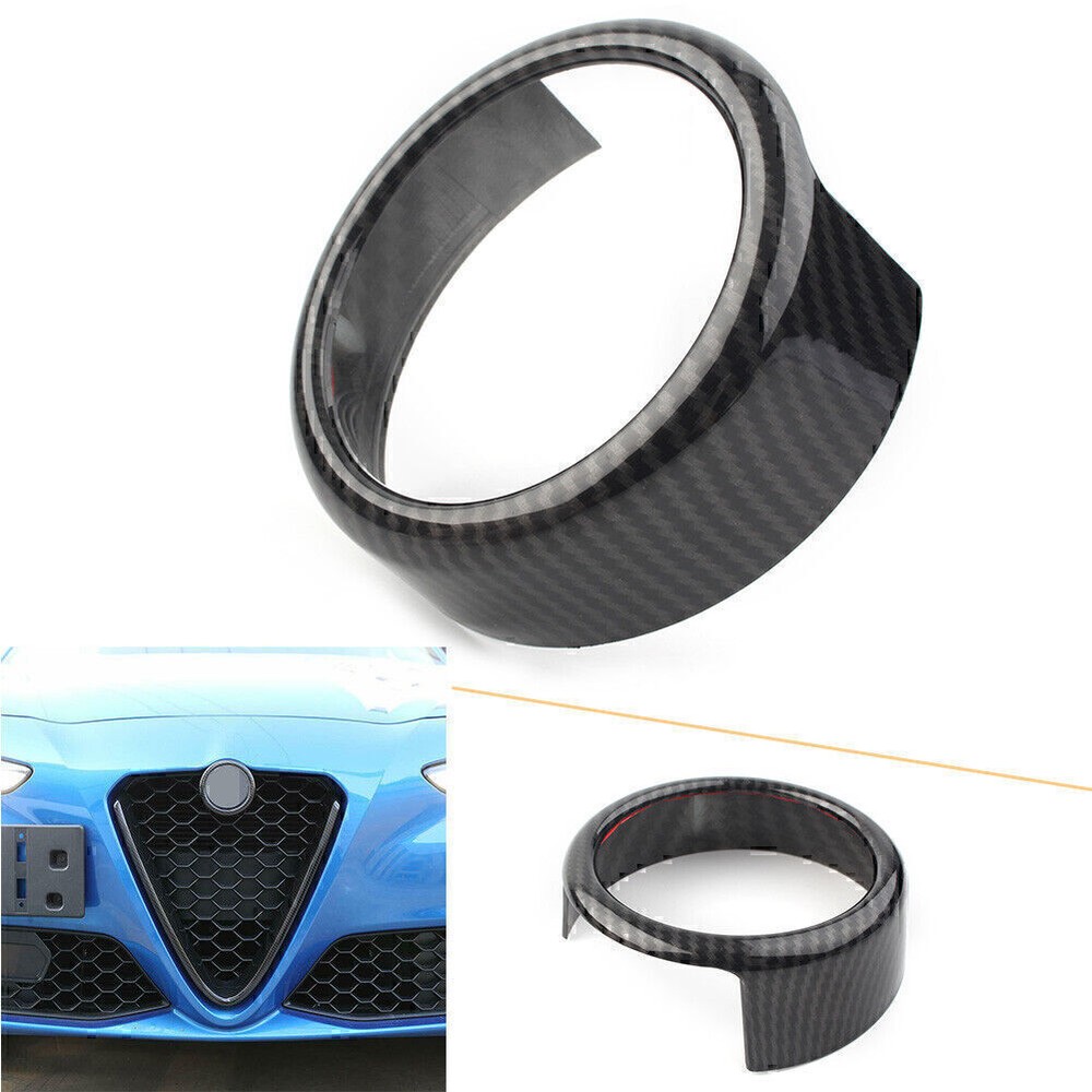 Alfa Romeo Giulia 2017-2020 Carbon Fiber Front Grille Emblem Logo Ring
