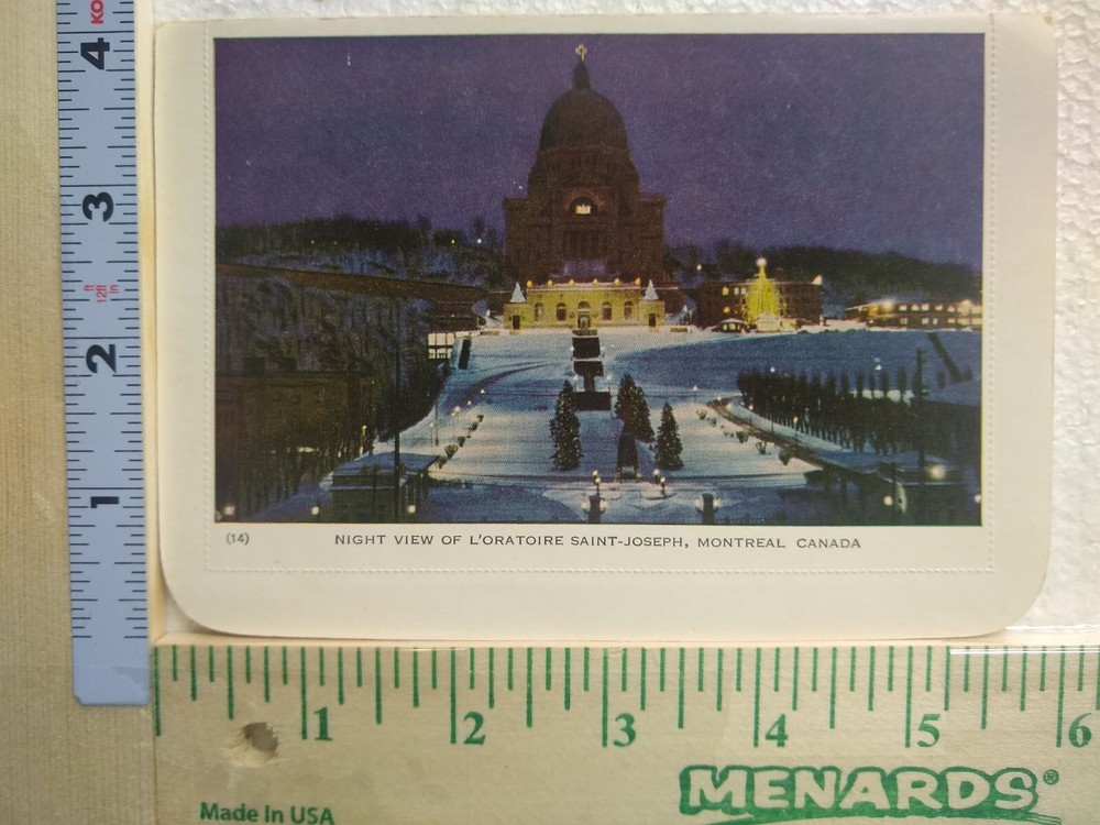 Postcard Night View Of L'Oratoire Saint-Joseph, Montreal, Canada