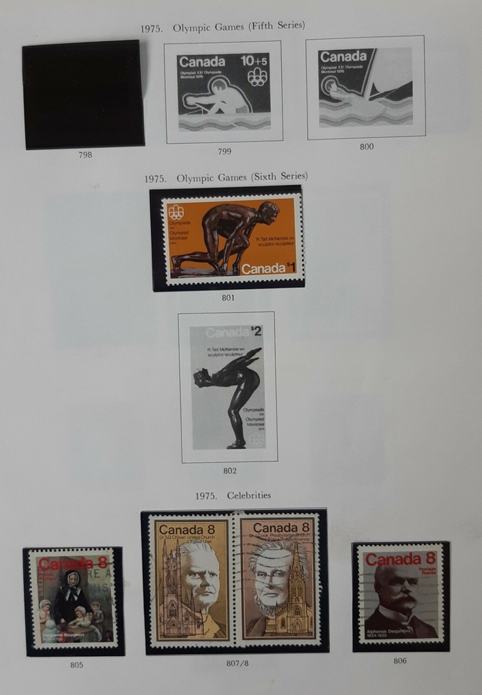 CANADA 1975 Queen Elizabeth II -  3 Album pages.