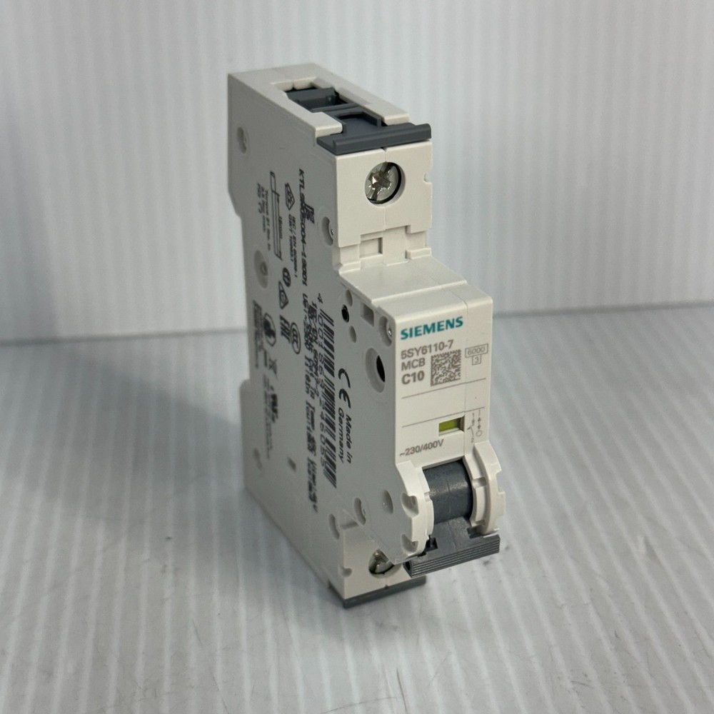 Siemens 5SY6110-7 MCB C10 Miniature Circuit Breaker 1-Pole 10A 230/400V