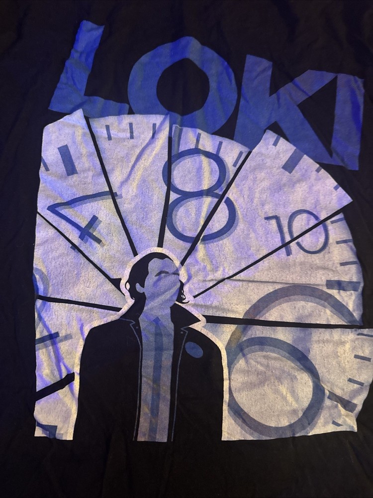 Marvel Comics Loki Disney Plus T Shirt Rare Promo XL Black OOP TVA