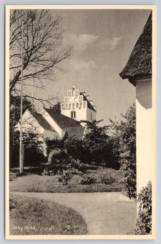 Udby Kirke Church Vordingborg Denmark Vintage Postcard Frederik Thunes