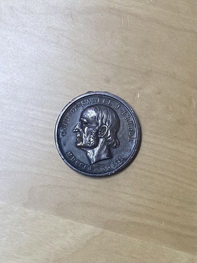 Silver “Gift of Samuel Bridge” School Medal 1894 – Rare Signed Student Awar