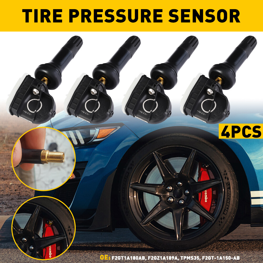 OEM TPMS F2GZ-1A189-A 4 Tire Pressure Sensors for 2015-2020 Ford F-150 Edge Mustang