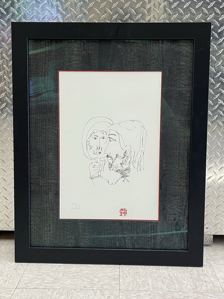 John Lennon Serigraph Framed - Looking Back