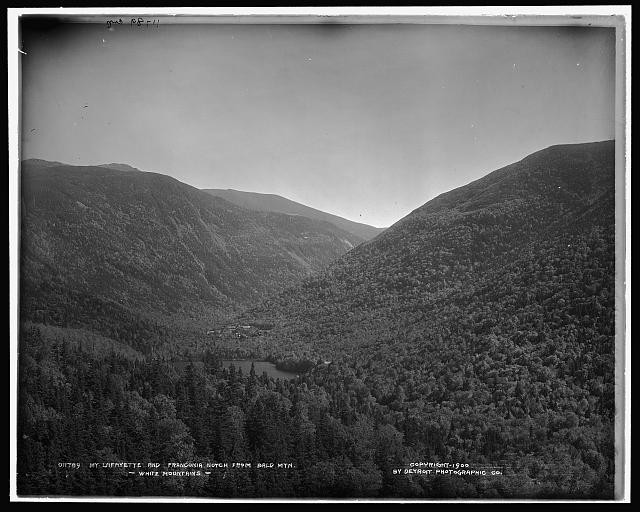 Mount Lafayette,pass,Franconia Notch,Bald,White Mountains,New historic photo