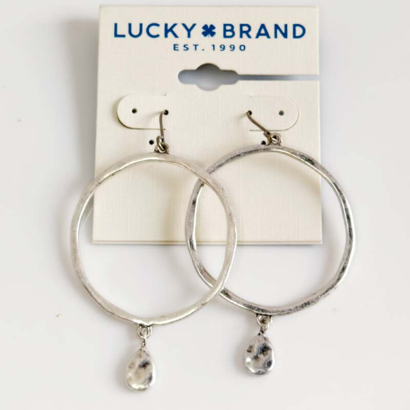 New Lucky Brand Teardrop Drop Earrings Gift Vintage Women Party Holiday Jewelry