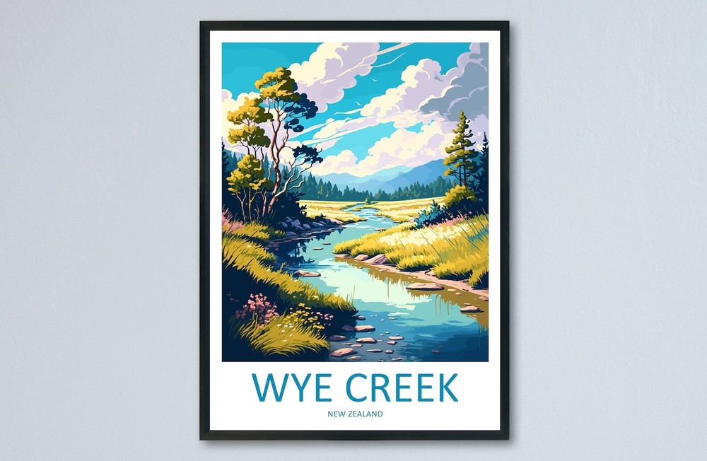 Wye Creek Travel Print Wall Art Wye Creek Wall Hanging Home Decoration Wye