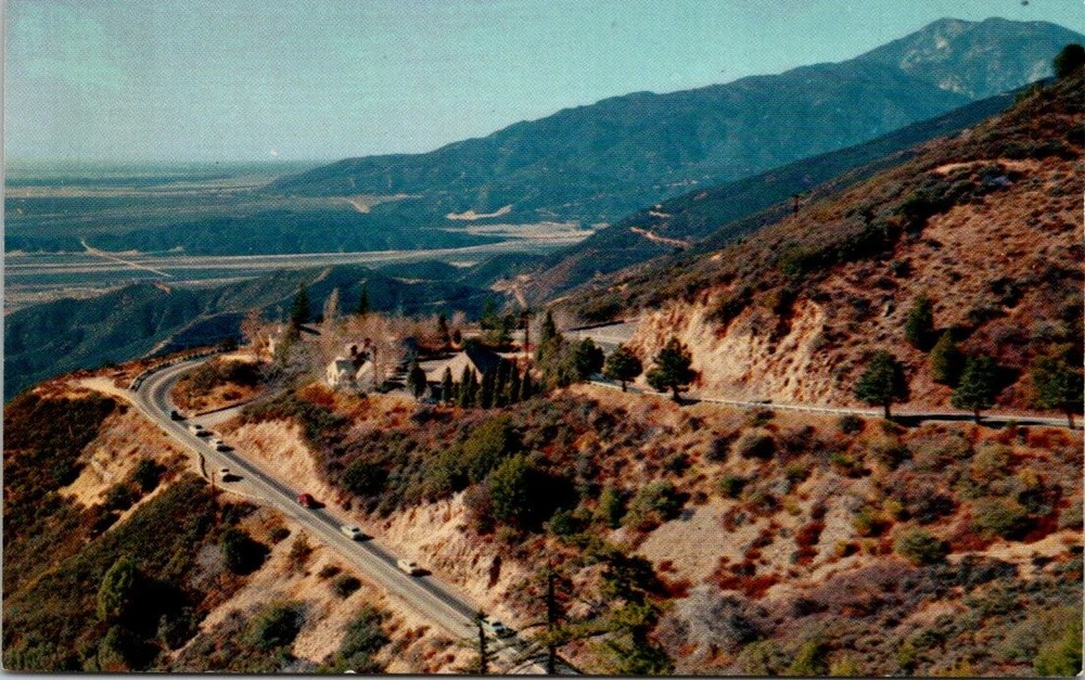 1950s Panorama Point Rim O World Highway Crestline California Vintage Postcard