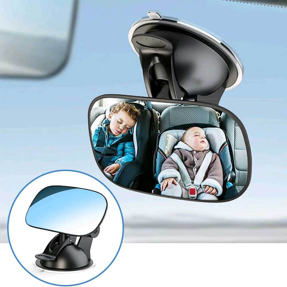 360° Adjustable Car Rearview Mirror Wide View Safety Mirror Windshield Accessory
