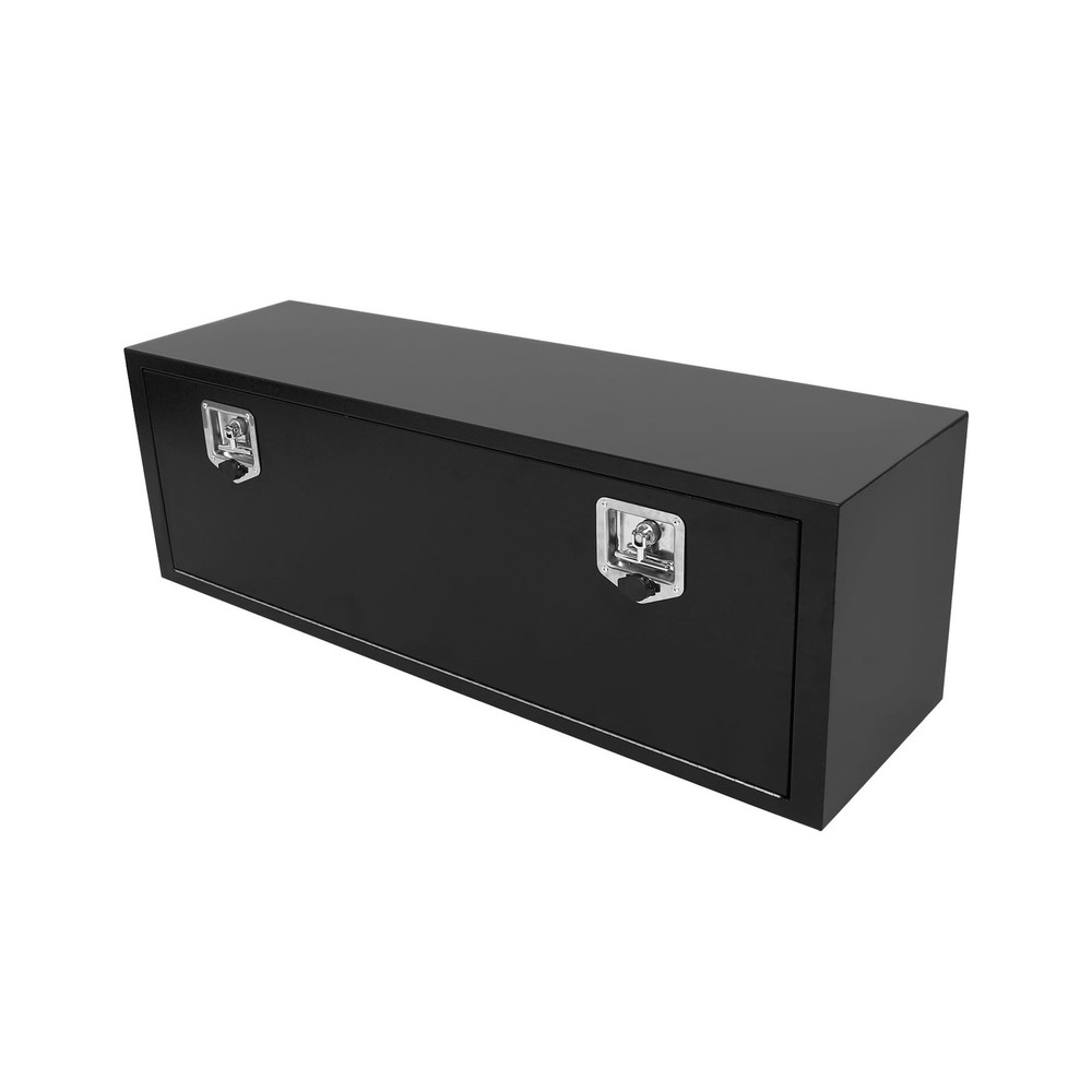 Confote Black Steel Underbody Tool Box with T-Handle Lock, Heavy Duty Truck S...