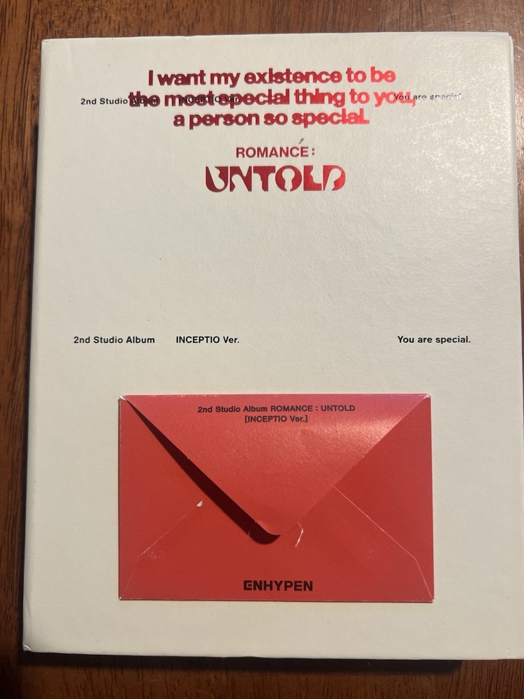 Enhypen Romance Untold: Inception ver.Album- Photobook, CD, Posters, Stickers