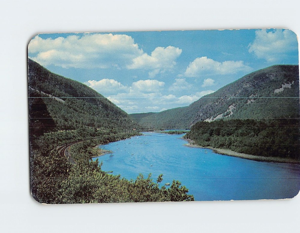 Postcard The Delaware Water Gap in the Scenic Pocono Mountains of Pennsylvania