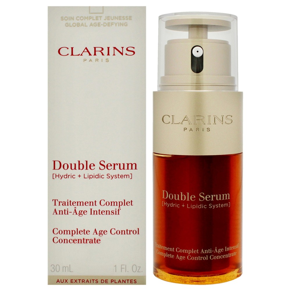 2 Pack Double Serum Complete Age Control Concentrate by Clarins - 1 oz (Tester)
