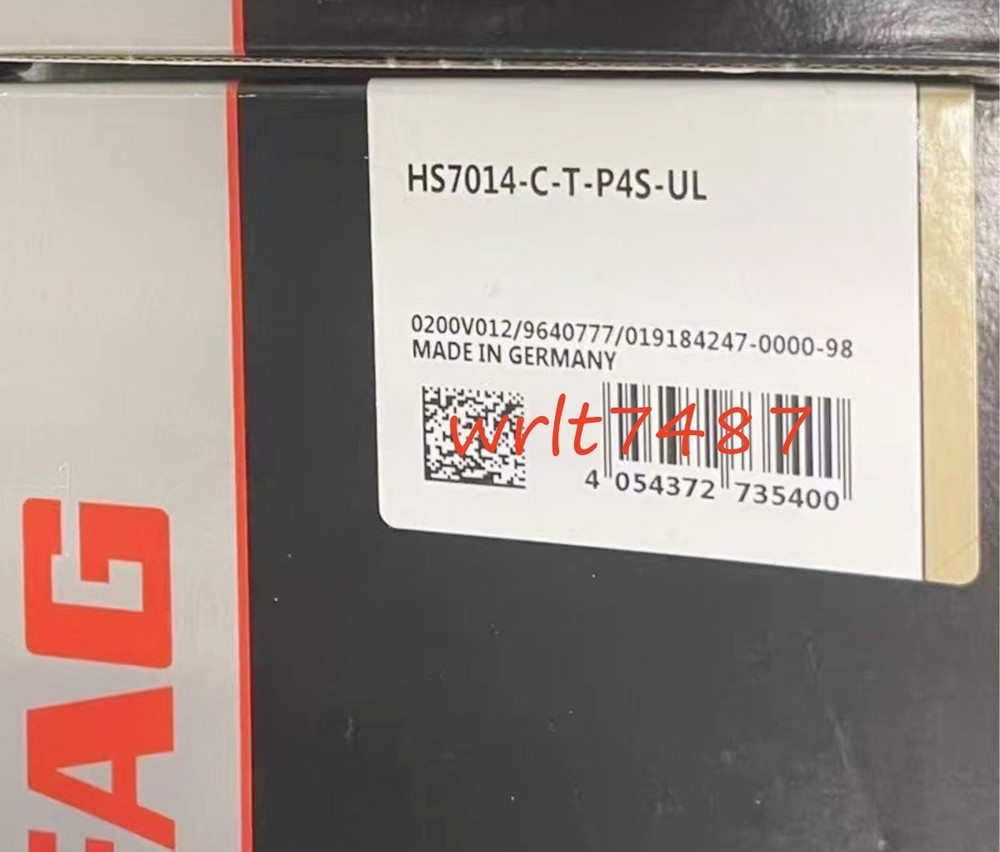 NEW FAG HS7014-C-T-P4S-UL angular contact ball bearing 1PCS #NN