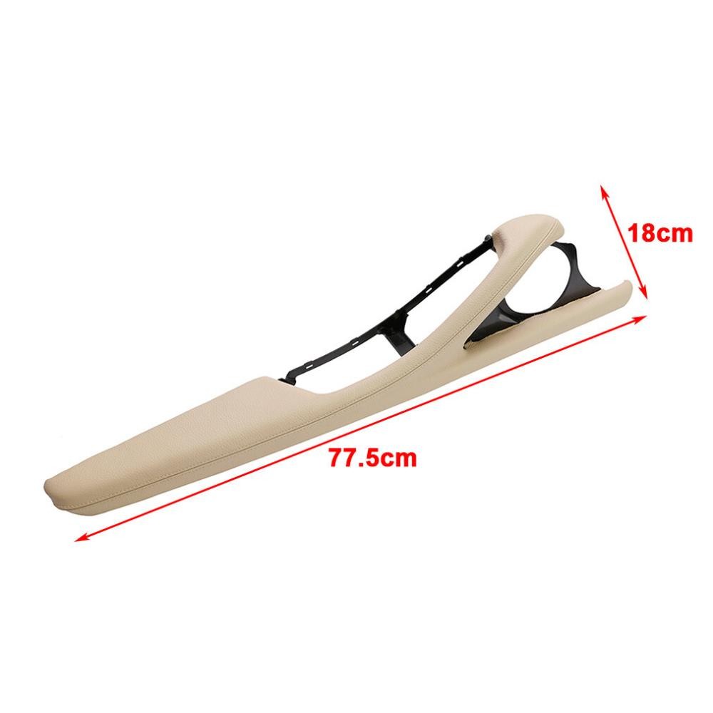 For BMW 5 Series F10 11/18 Interior Door Armrest Leather Outer Frame Oyster LHD)