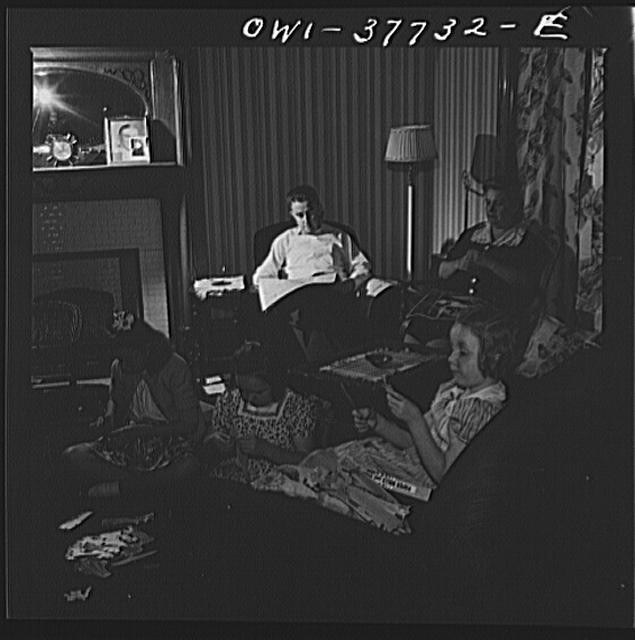 Cincinnati, Ohio. Mr. Bernard Cochran, a Greyhound bus driver, and his family