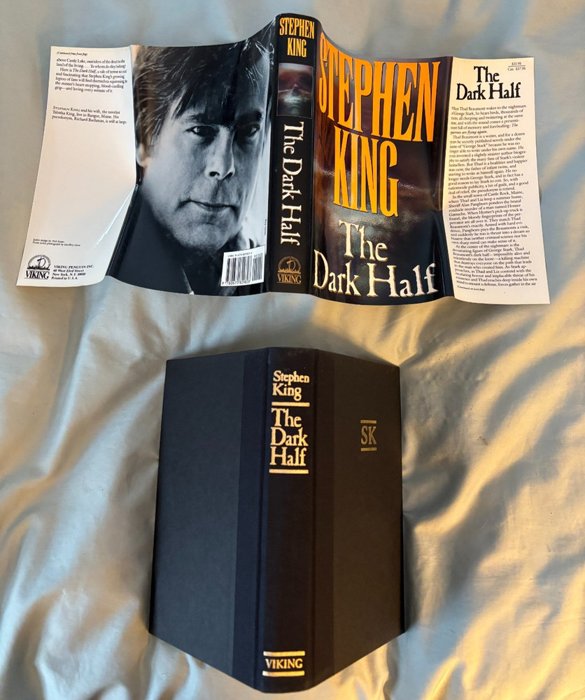 The Dark Half by Stephen King First Edition VG++ unread 1989
