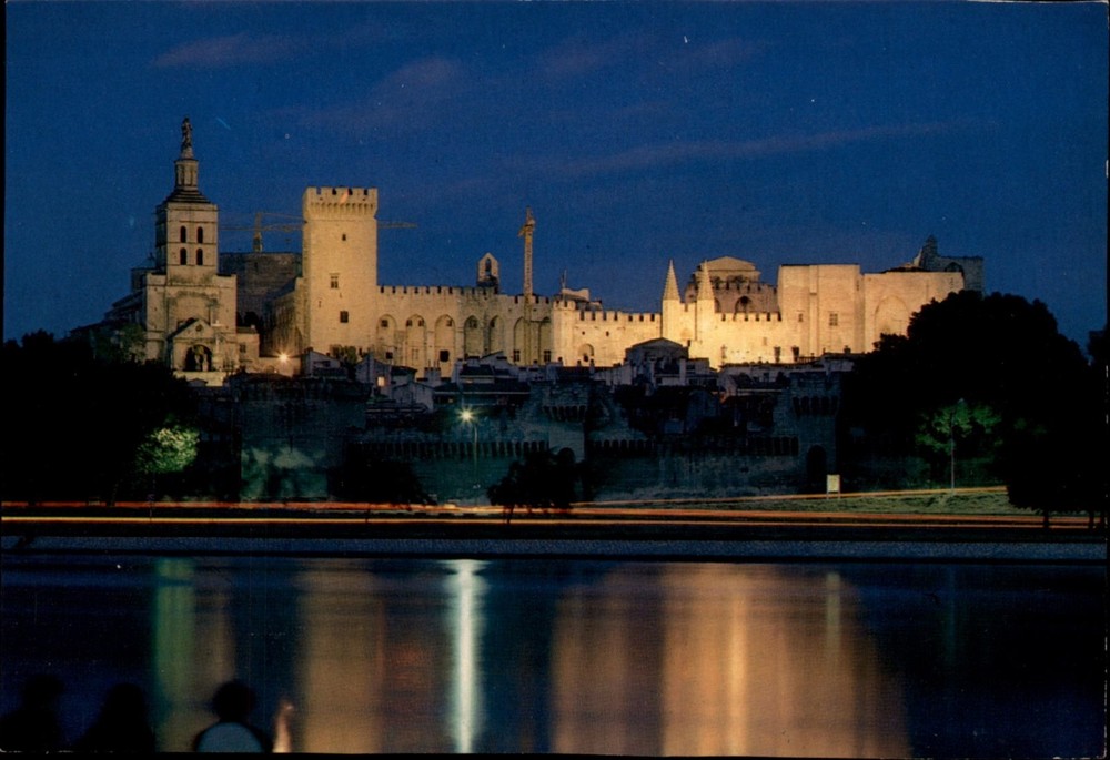 Palais des Papes Avignon France vintage postcard z389