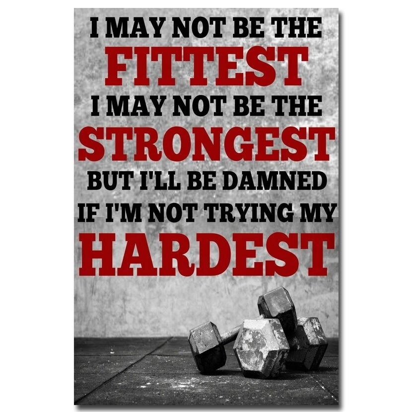 81163 Bodybuilding Motivational Wall Print Poster US