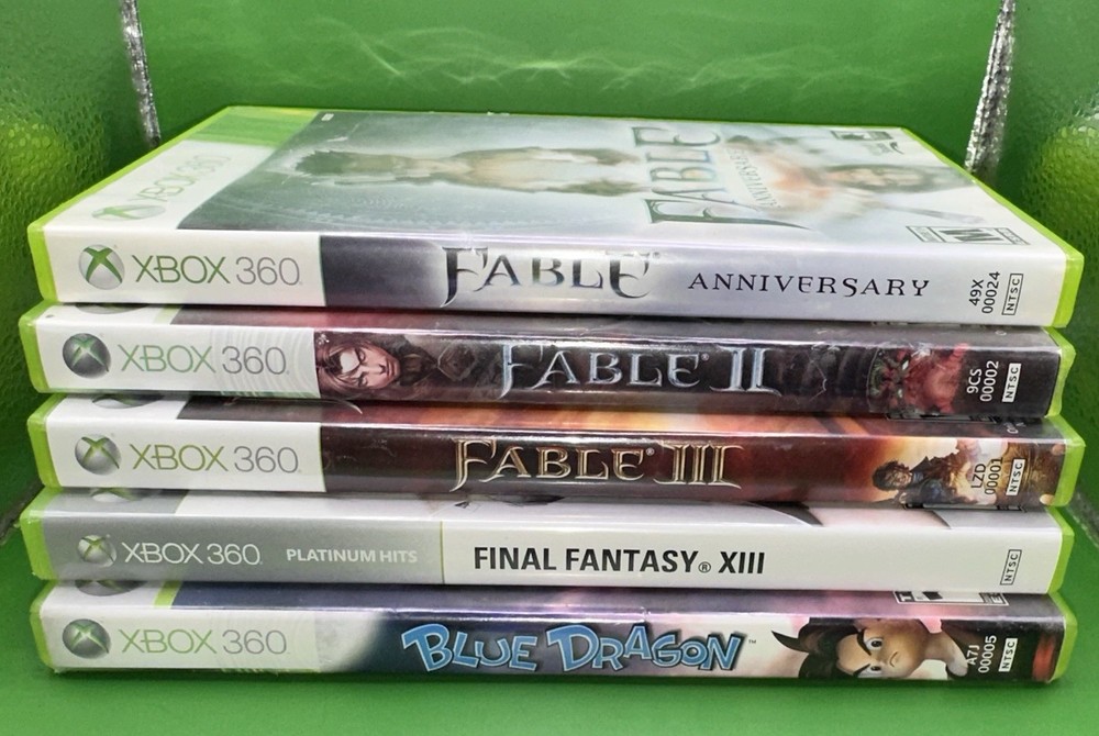 Fable Trilogy + Blue Dragon + Final Fantasy XIII - Xbox 360 RPG Game Bundle!!